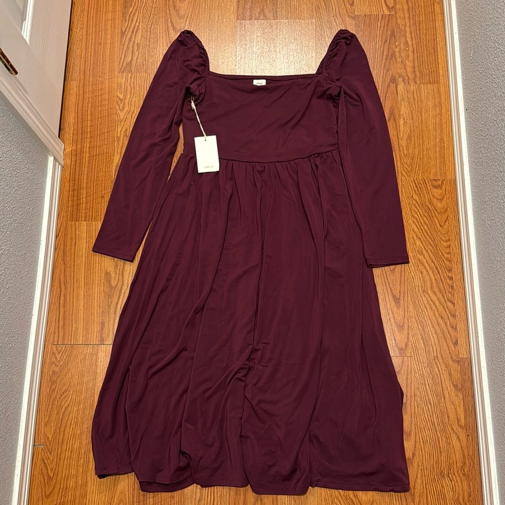 Aritzia Wilfred Tencel Midi Dress